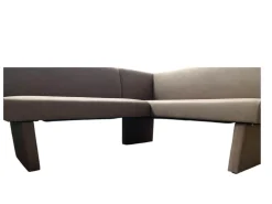 Eckbank 4195 Lederoptik Nougat Braun Gestell Lederoptik Nougat