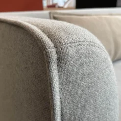 Eckbank Mell Stoff Hellblau Metallgestell Verchromt, Stoff 9705 - hellblau