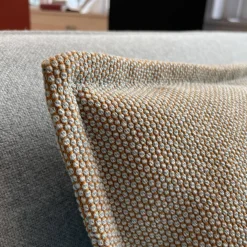 Eckbank Mell Stoff Hellblau Metallgestell Verchromt, Stoff 9705 - hellblau