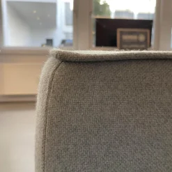 Eckbank Mell Stoff Hellblau Metallgestell Verchromt, Stoff 9705 - hellblau