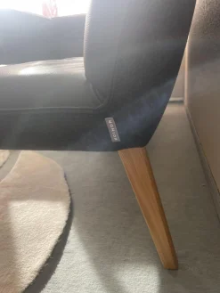 Eckbankgruppe Innen Leder Schwarz Außen Filz Anthrazit Gestell Eiche Natur Inklusive Tisch Und Stühle