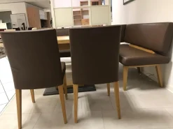 Eckbankgruppe Modell Trendline 350 Wildeiche Natur Bezug Kunstleder Braun