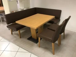 Eckbankgruppe Modell Trendline 350 Wildeiche Natur Bezug Kunstleder Braun