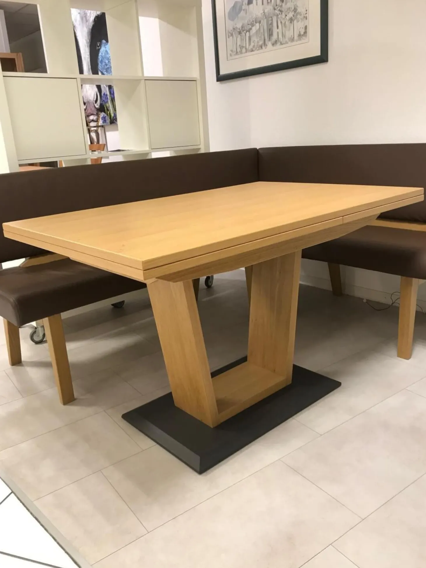 Eckbankgruppe Modell Trendline 350 Wildeiche Natur Bezug Kunstleder Braun