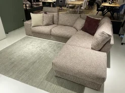 Eckgarnitur SO Dallas PL OTR Stoff Be Trendy 1673 Rose Rot Braun Inklusive Kissen