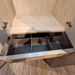 Eckkleiderschrank Nika Seidengrau Sonoma Eiche Horizont 100