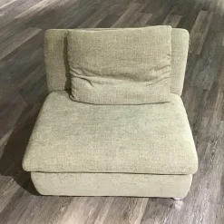 Eckkombination Wanja Stoff S4337 Leaf Grün Metallfuß Schwarz