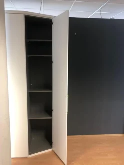 Eckschrank Horizont 10 Polarweiß Innen Leinenoptik