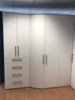 Eckschrank Horizont 10 Polarweiß Innen Leinenoptik