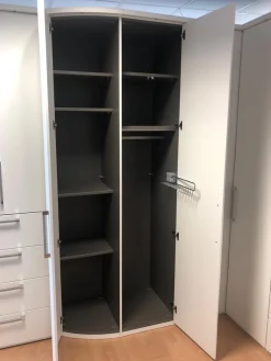 Eckschrank Horizont 10 Polarweiß Innen Leinenoptik