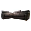 Ecksofa 1950 Leder 33 Longso Coffee Schwarz Anthrazit Holzteile Buche 042