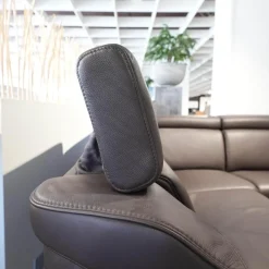 Ecksofa 1950 Leder 33 Longso Coffee Schwarz Anthrazit Holzteile Buche 042