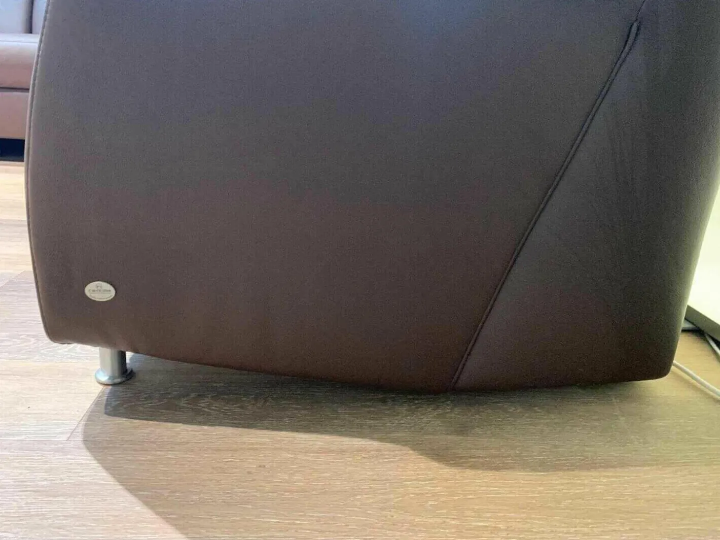 Ecksofa 1104 PRC Leder LL Soft 31 Nougat 281x251 Rücken Echt Wallfree