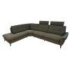 Ecksofa 1175 Spektra Stoff 24 Q2 Fashion Grau Fuß Metall Anthrazit Pulverbeschichtet