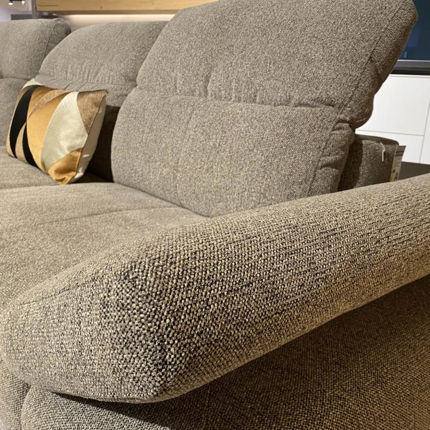 Ecksofa 24405 Stoff 3 Pepper S2298 Grau