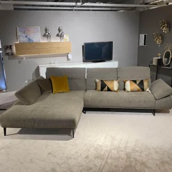 Ecksofa 24405 Stoff 3 Pepper S2298 Grau