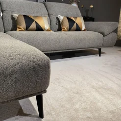 Ecksofa 24405 Stoff 3 Pepper S2298 Grau