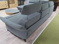 Ecksofa 1926 Stoff Q2 Melange Mare Grau mit Relaxfunktion