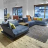 Ecksofa 0118 Stoff Taubenblau
