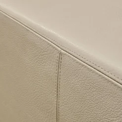 Ecksofa Alba Leder Volume 5622 44 Weiß Mit Kopfstütze