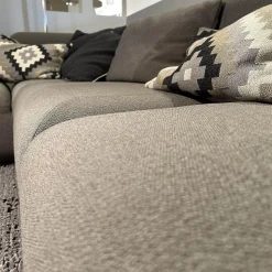 Ecksofa All Together 73620 Stoff 3677 95 Grau Inklusive Kissen Und Hocker