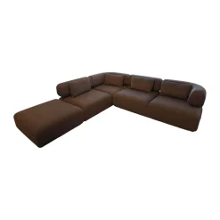 Ecksofa All Together Stoff 4057 0096 Grau Inklusive Hocker