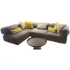 Ecksofa All Together Stoff 44 0093 Grau mit 4 Kissen