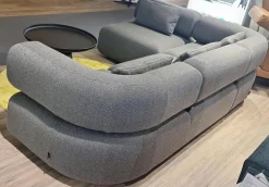 Ecksofa All Together Stoff 44 0093 Grau mit 4 Kissen
