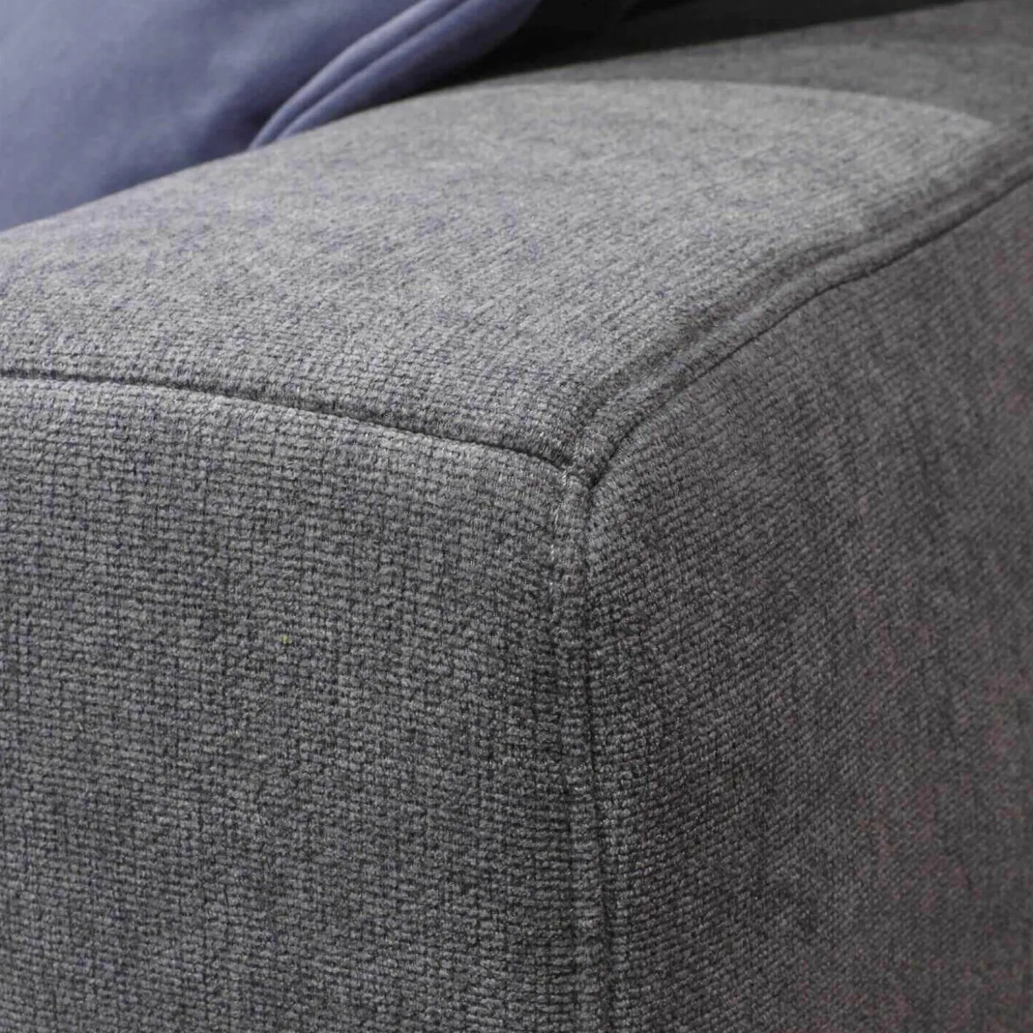 Ecksofa Amalfi Stoff XLM 8 Hellgrau mit 5 Kissen