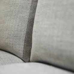 Ecksofa Andria Stoff Kairo 90 Grau Eiche Dunkel Geräuchert Mit Holzablage