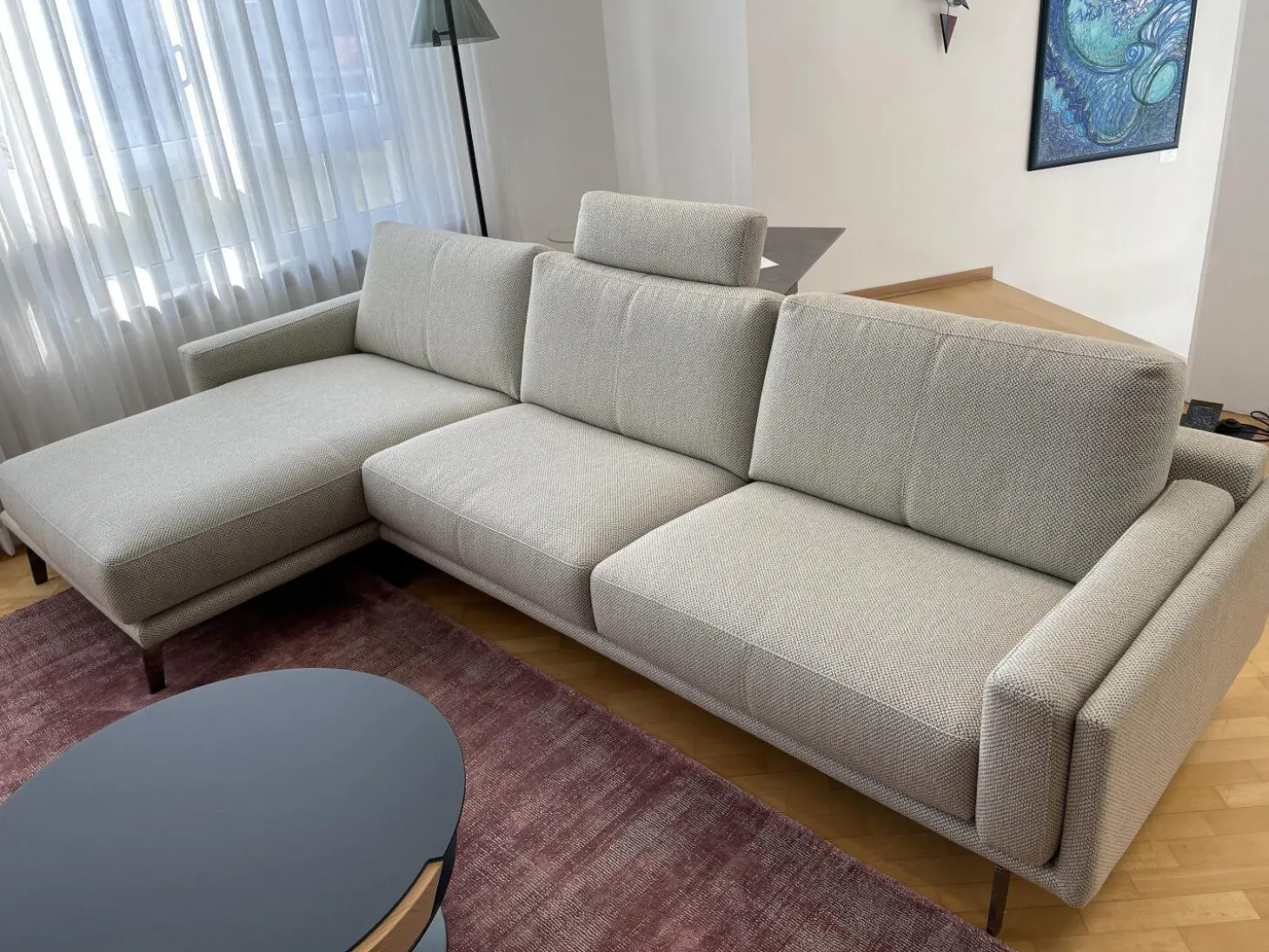 Ecksofa Bellice Stoff Apollo Star 26931 Grau