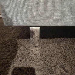 Ecksofa Bergamo Stoff III Grau Winkelfuß Metall Inklusive Kopfstützen Und Sitztiefenverstellung