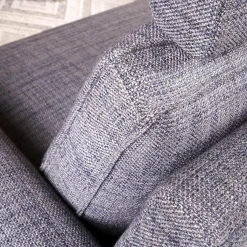 Ecksofa Bern Stoff Sunnyboy CH3031 Grau 096 Füße Metall Diamond Schwarz Matt