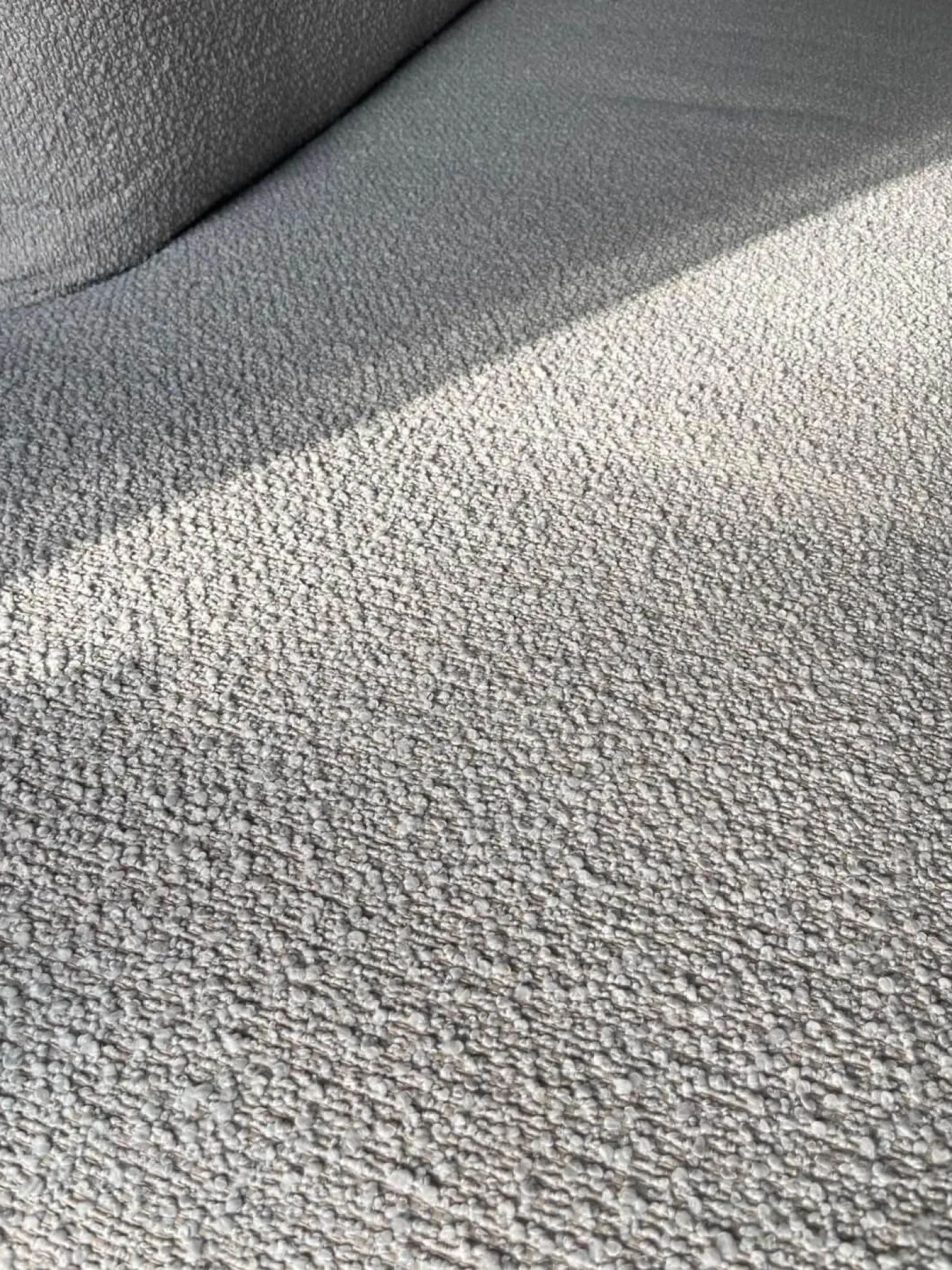 Ecksofa Boxspring Stoff 30 Universe 019 Greige Grau mit 4 Rückenkissen