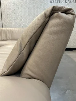 Ecksofa Bundle 630 Leder Rodeo Soft 1417 Pebble Grau Beige Gestell Schwarz Matt Pulverbeschichtet