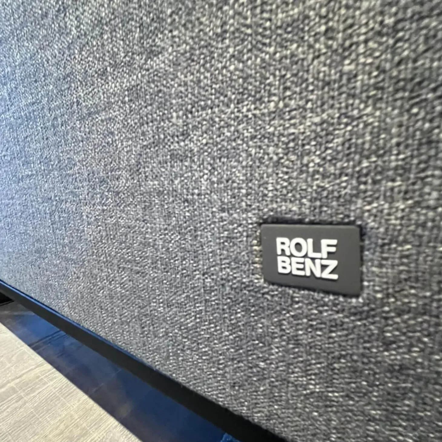 Ecksofa Cara Stoff 14.164 Mittel Eisengrau Stoff 22.202 Hell Staubgrau Füße Schwarz