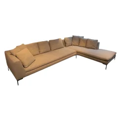 Ecksofa Charles Large Stoff Cat A 2816251 Astro Grau Mit 9 Kissen