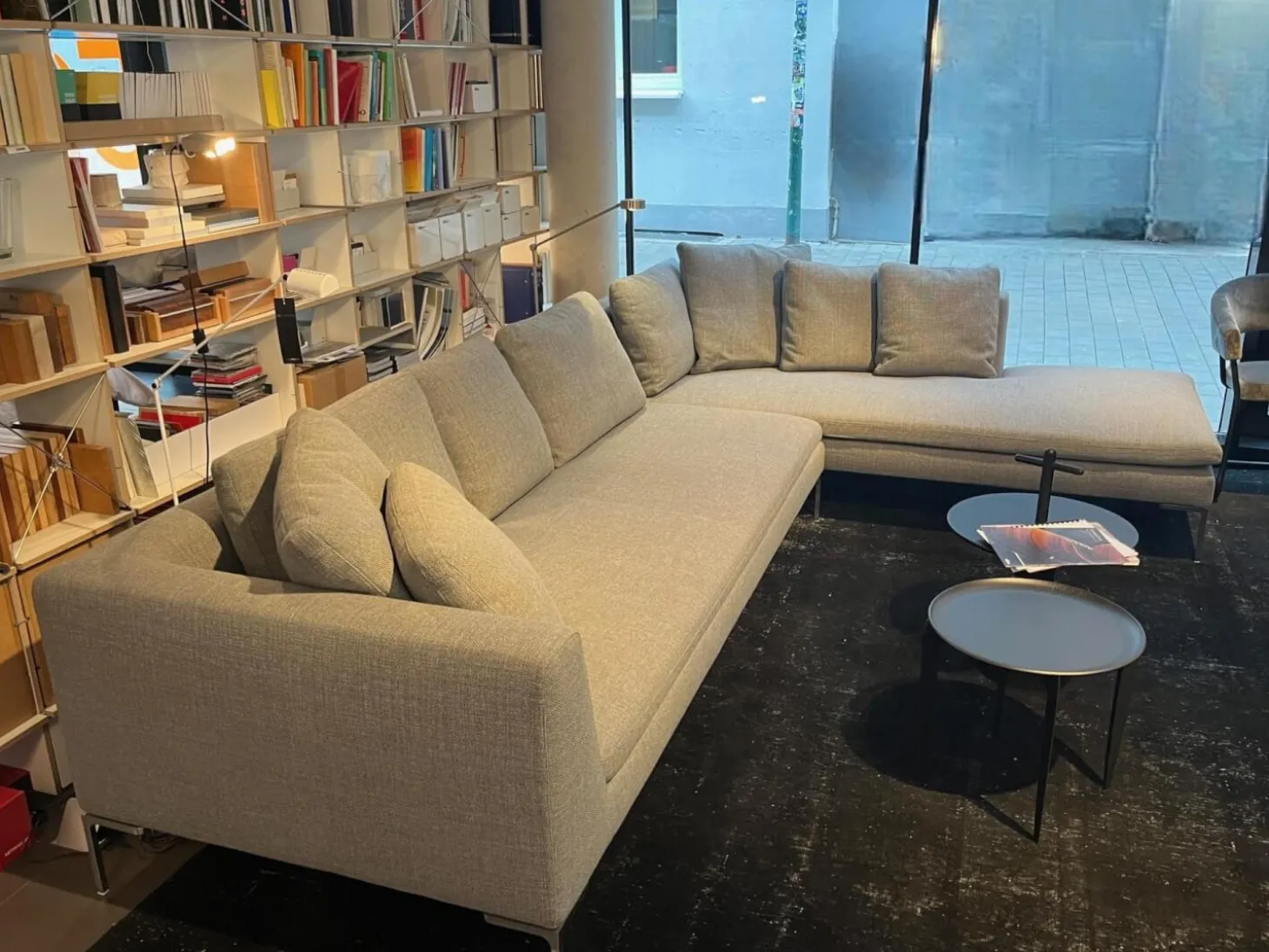 Ecksofa Charles Large Stoff Cat A 2816251 Astro Grau Mit 9 Kissen