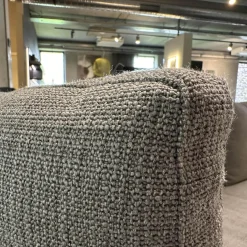 Ecksofa Charles Stoff Esopo 2522151 Hellgrau Füße Aluminium Poliert mit Kissen