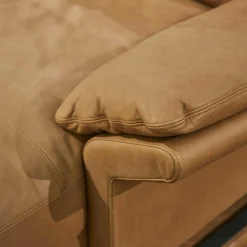 Ecksofa CL 960 Leder 390.850 Tabac Braun Kufe HG