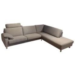 Ecksofa Classics CL500 Stoff 18 2022.80 Grau mit Kopfstütze