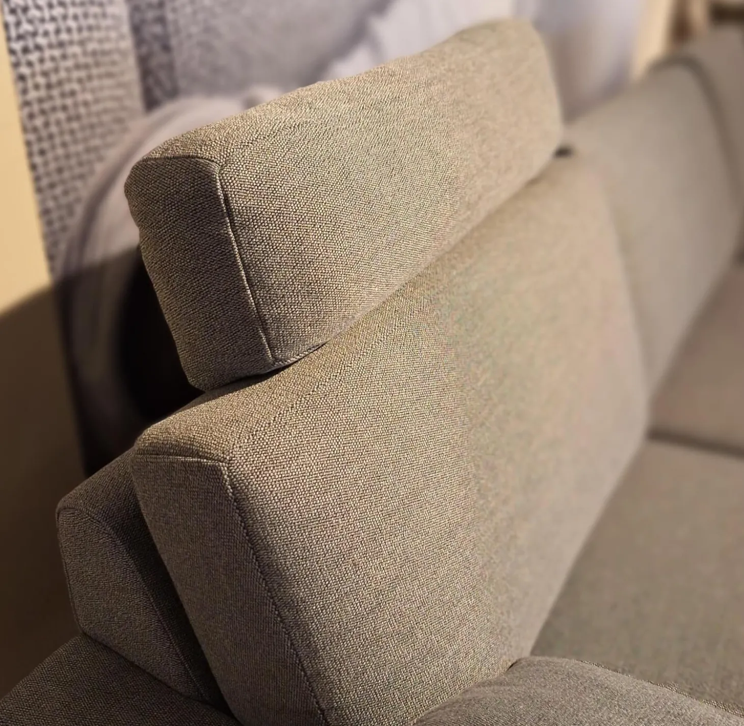 Ecksofa Classics CL500 Stoff 18 2022.80 Grau mit Kopfstütze