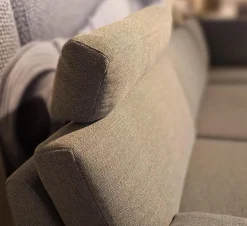 Ecksofa Classics CL500 Stoff 18 2022.80 Grau mit Kopfstütze