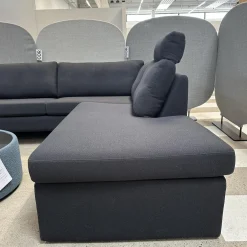 Ecksofa Conseta Stoff 9168 Anthrazit Gestell Anthrazit Mit Stoff Bezogen Mit Kissen Und Kopfstütze