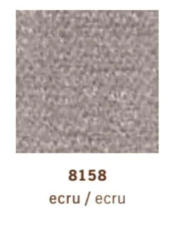 Ecksofa Conseta Stoff 8158 Ecru Grau Weiß Metallkufen Verchromt Mit Filzgleitern