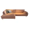 Ecksofa Conseta Stoff 9121 Flamingo Rosa Schmalfuß Metall Lack 3012 Rosa Inklusive Kissen