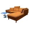 Ecksofa Conseta Stoff 8202 Rost Orange Schmalfuß Orange Inklusive Kopfstütze
