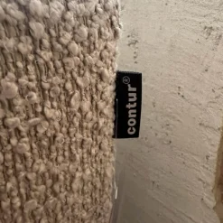 Ecksofa Cuneo 60 Bezug Stoff Verati Silvera 19 Greige Grau Metallfüße Schwarz Lackiert