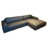 Ecksofa Denver Leder W2 Anthrazit Grau