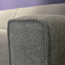 Ecksofa Diego Stoff Remi 158 Niagara Grau Inklusive Holzablage